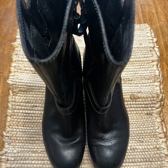 Women's Clark Comfort Leather Boots Sz 10M - Picture 1 of 6